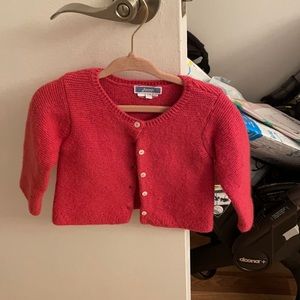 jacadi hot pink wool sweater